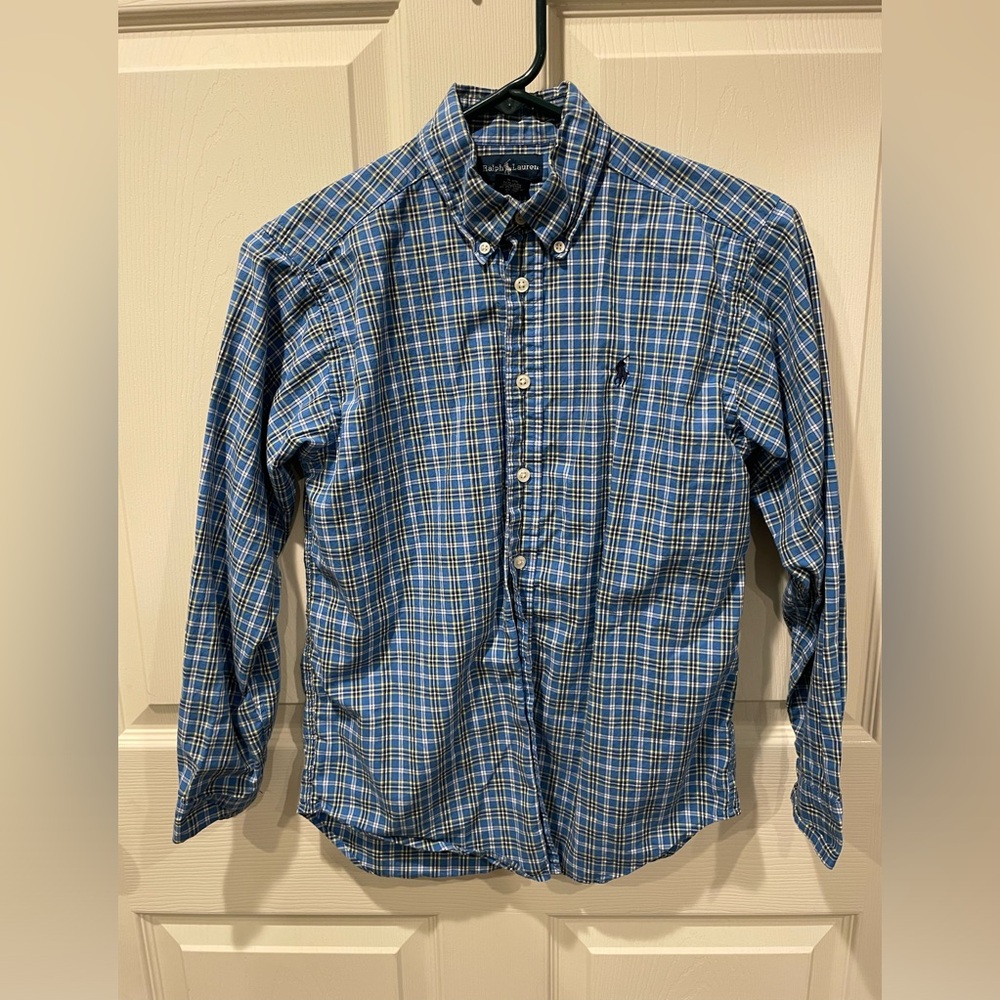 Ralph Lauren Polo long sleeve plaid button up dress shirt